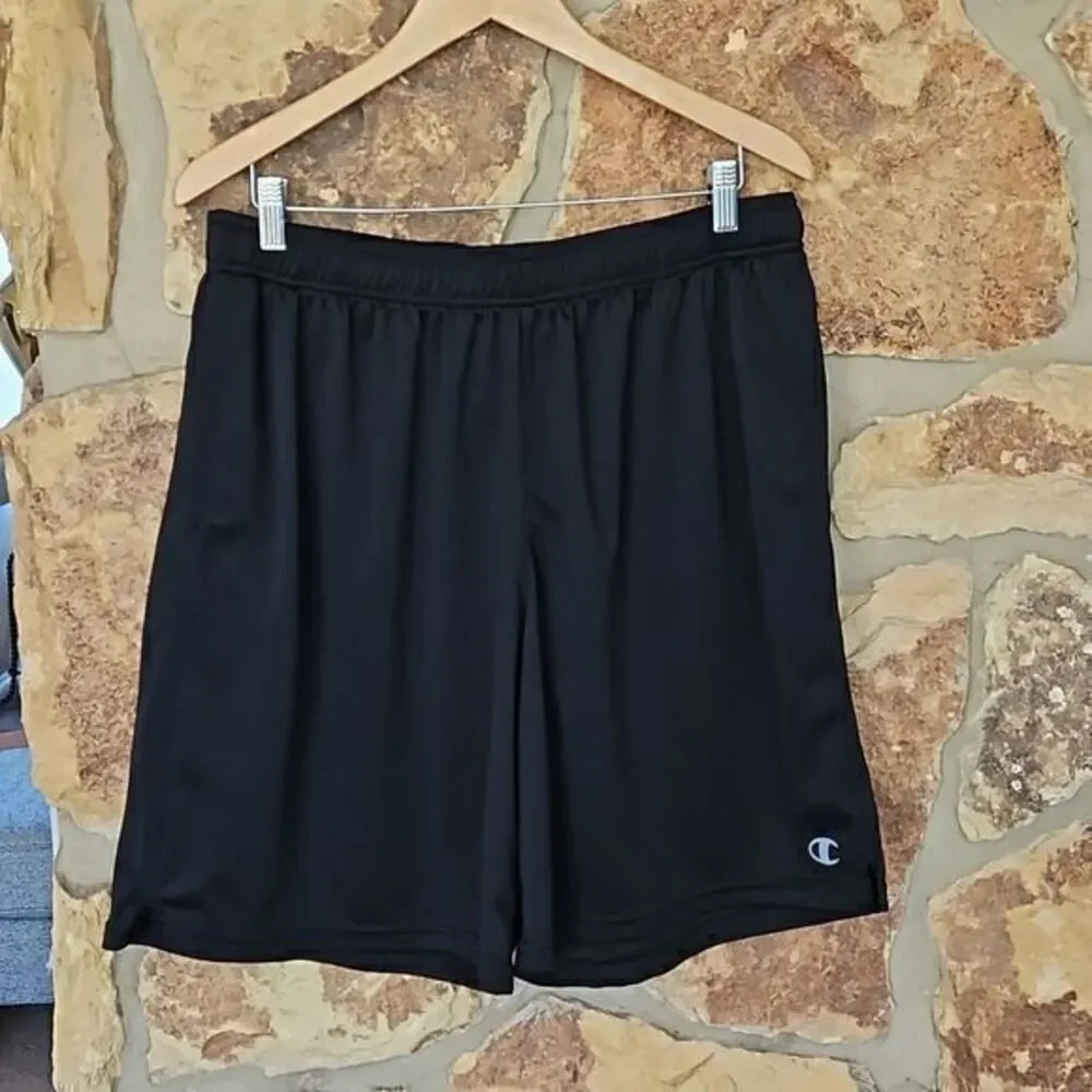 Champion Black Drawstring Waist Athletic‎ Shorts Sz 2XL